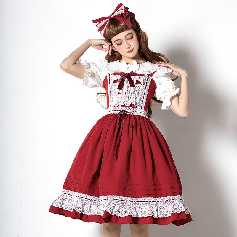 Magic Tea Party~Cute Lolita Jumper Skirt Multicolors JSK   