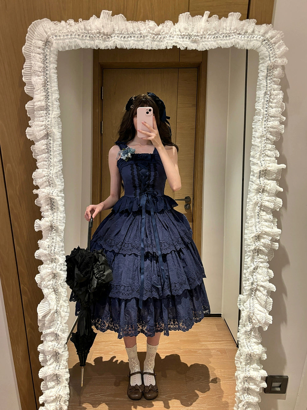 Miss Point - Forest Waltz - Classic Lolita Blouse & Multi-Tiered Ruffles SK 44233:800063