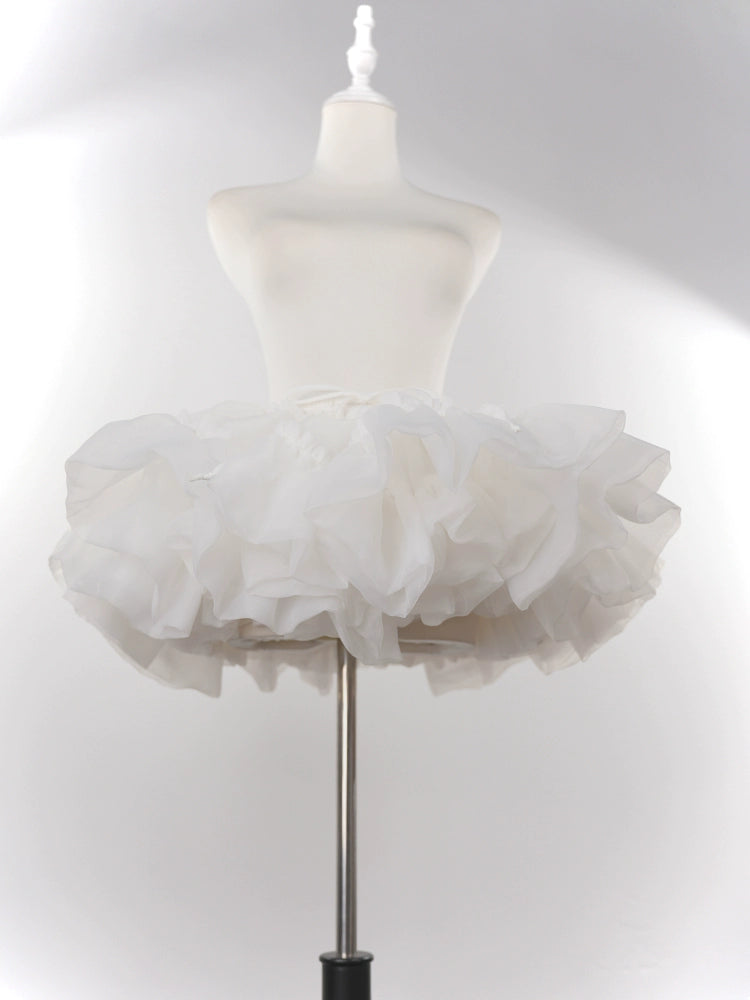 OCELOT - White Puffy Lolita Petticoat | 11.8" (30 cm) Length 44143:796725