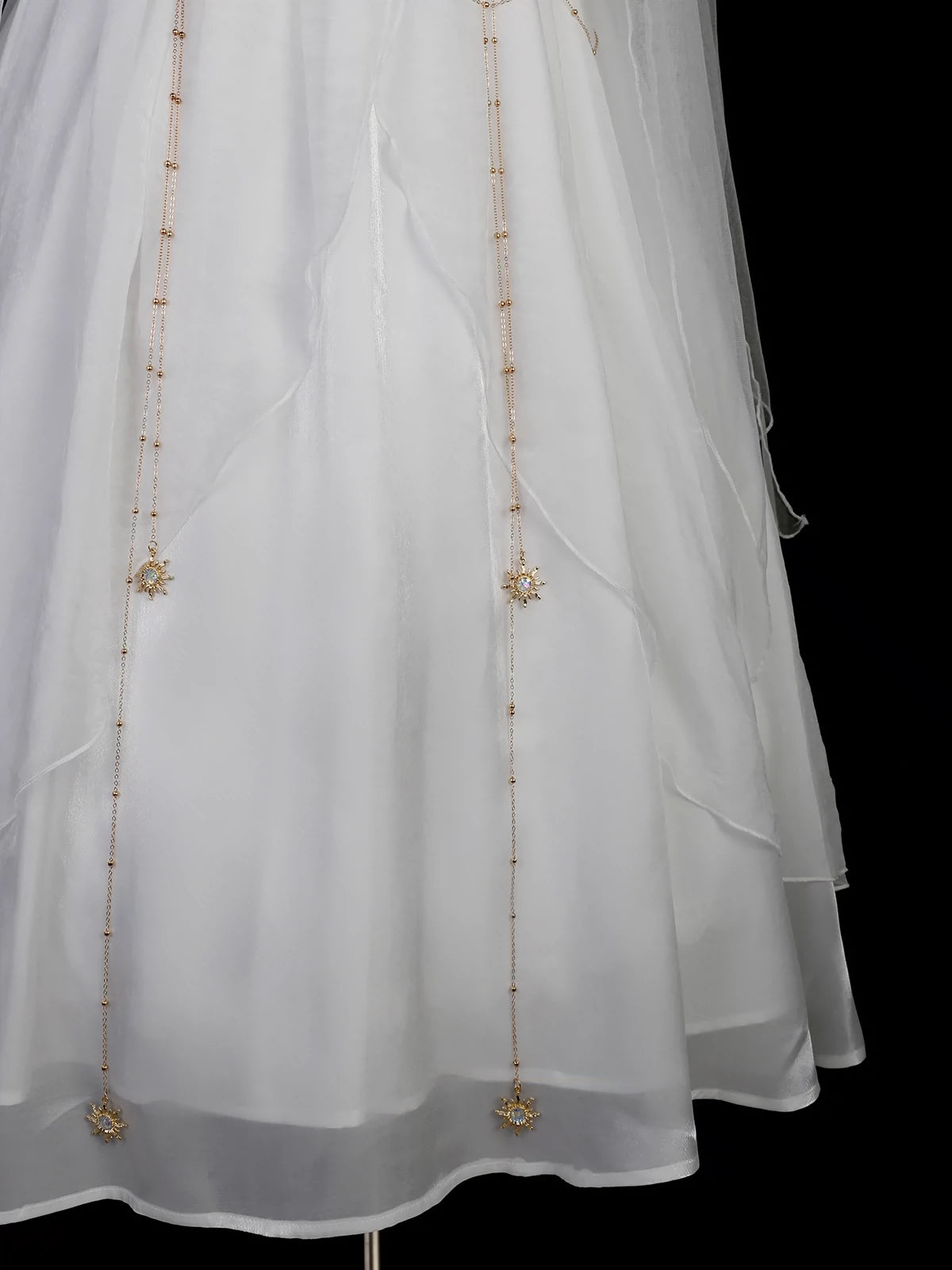 Cornfield Lolita - Divine - Elegant Greek Mythology Style Lolita JSK Irregular Hem White JSK Dress