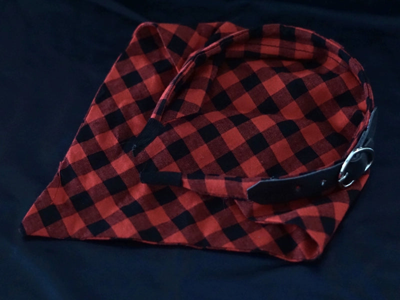 Strange Sugar - Gothic Lolita Black-red Plaid Hairband 1