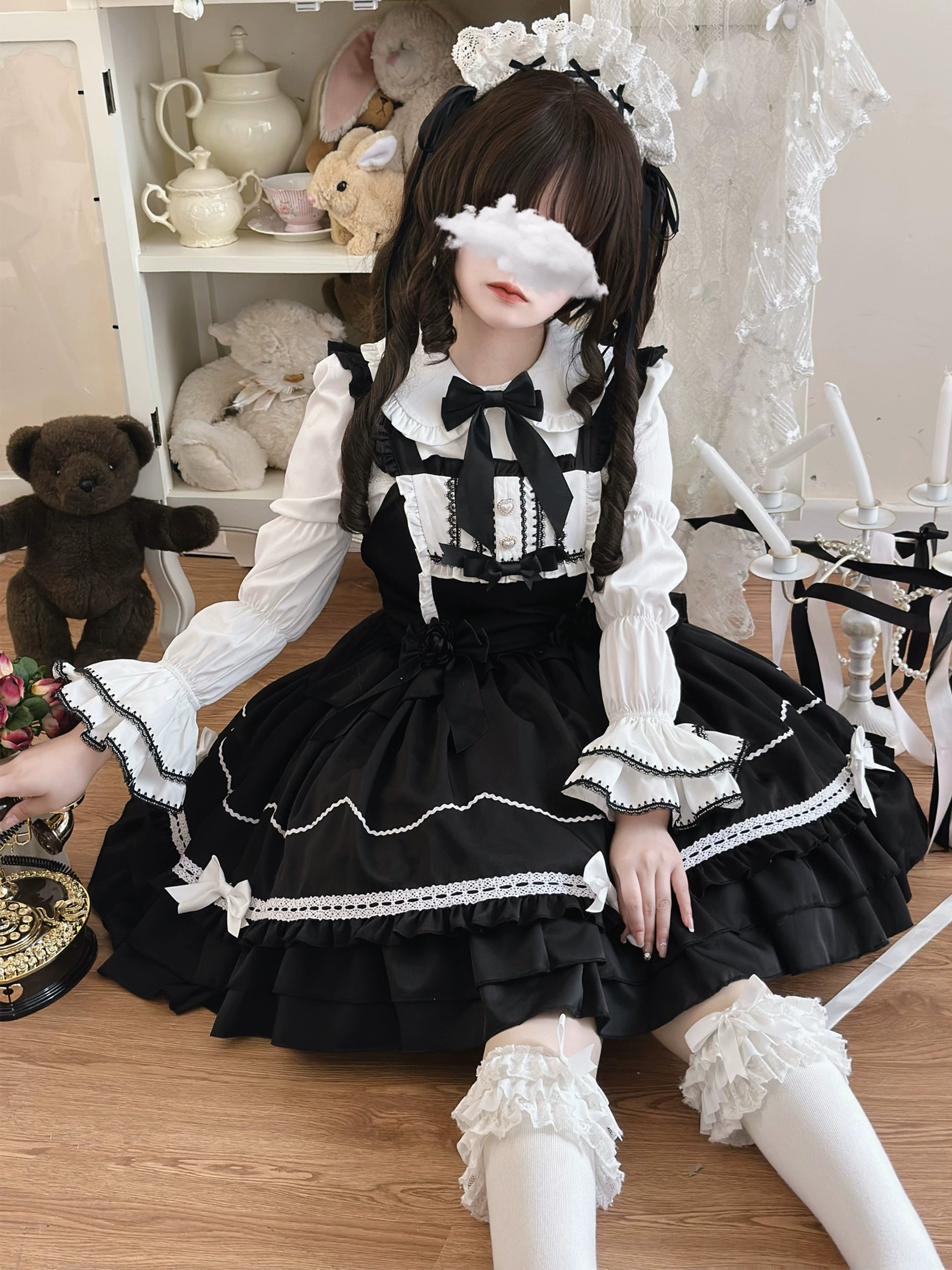 Hanguliang - Paper Shell Cake - Sweet Lolita JSK Dress Summer Dress