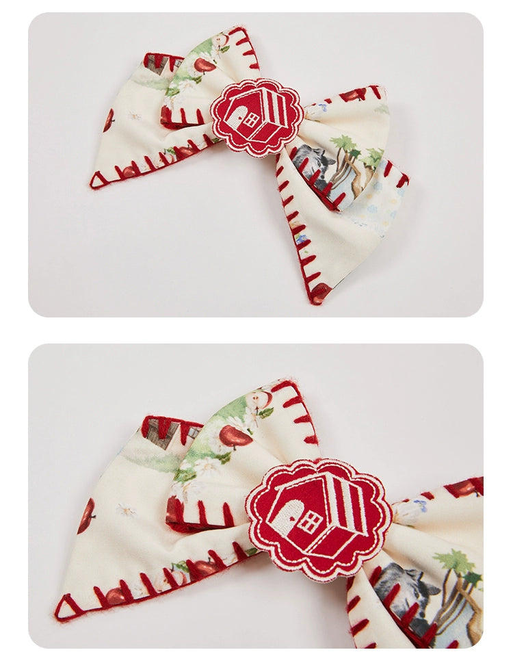 (Buyforme)Summer Fairy~Red Riding Hood Series Accessories Flower Hairband Bnt Brooch Socks   
