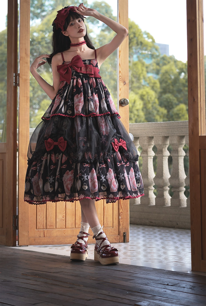 Babyblue~Strawberry Box~Sweet Lolita JSK With Strawberry Print 42972:760725