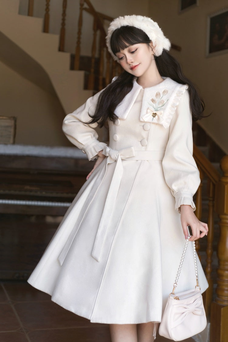 Letters from Unknown Star - Tulip Coat - Winter Elegant Lolita Dress Overcoat