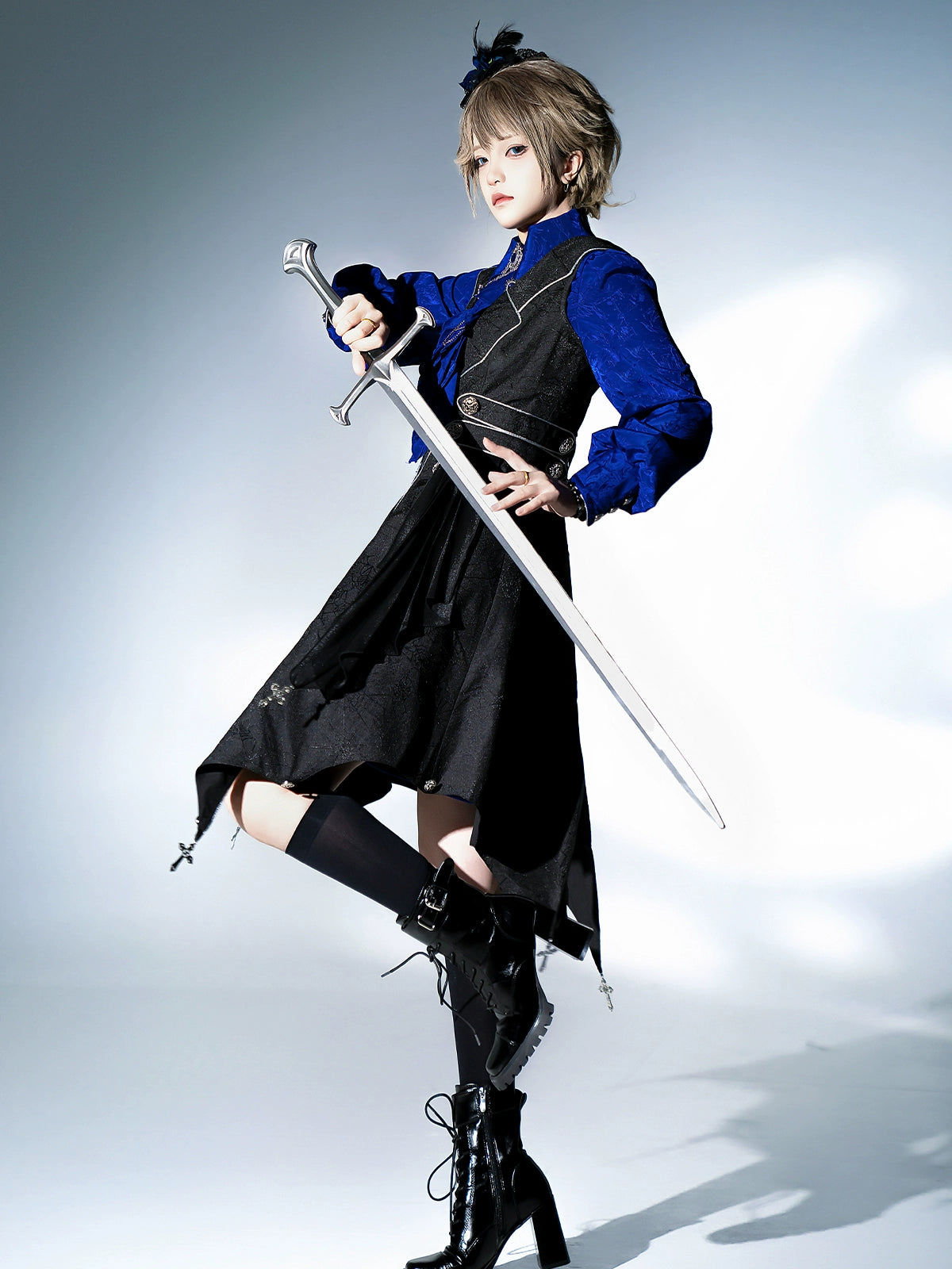 Your Princess - Knight's Code - Jacquard Ouji Fashion Vest Set, Detachable Jabot 44350:805330