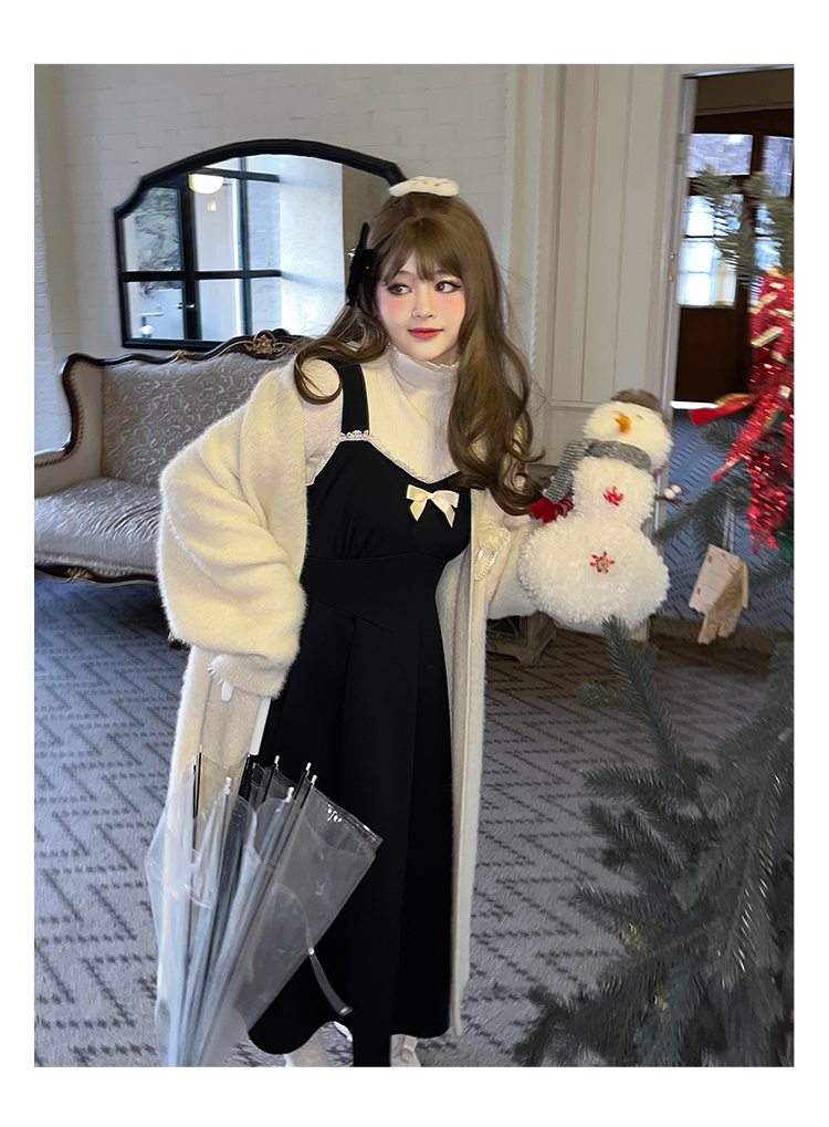 Hard Candy~Sweet Lolita Coat Plus Size Lolita Dress Set 2XL black strappy dress 