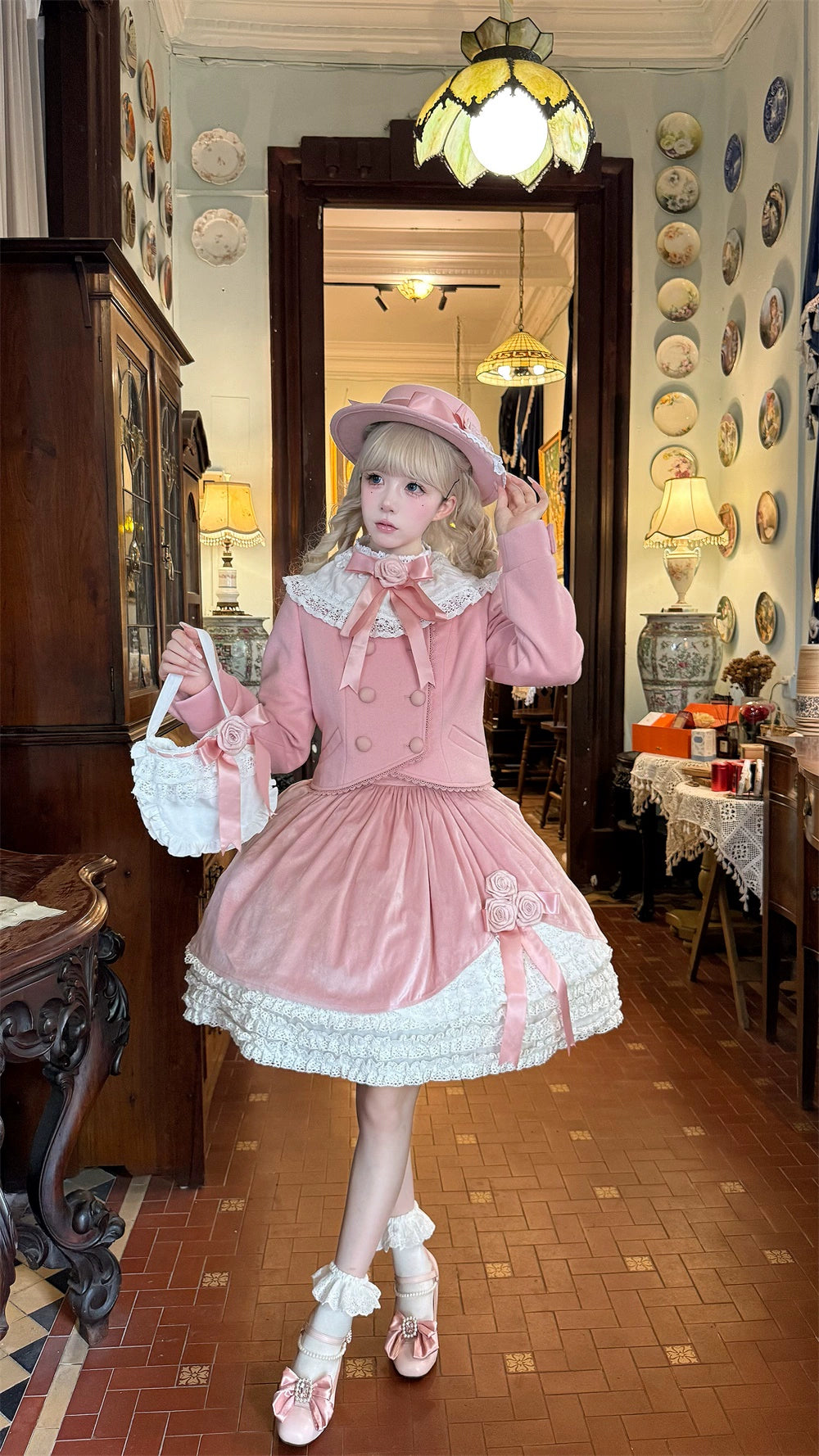 LeMiroir - Winter Solstice - Elegant Lolita Winter Short Coat & SK 44069:794275