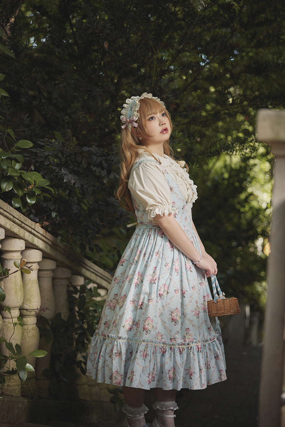 (Buyforme)Miss Point~Happy Summer Elegant Lolita Floral Jumper Skirt   