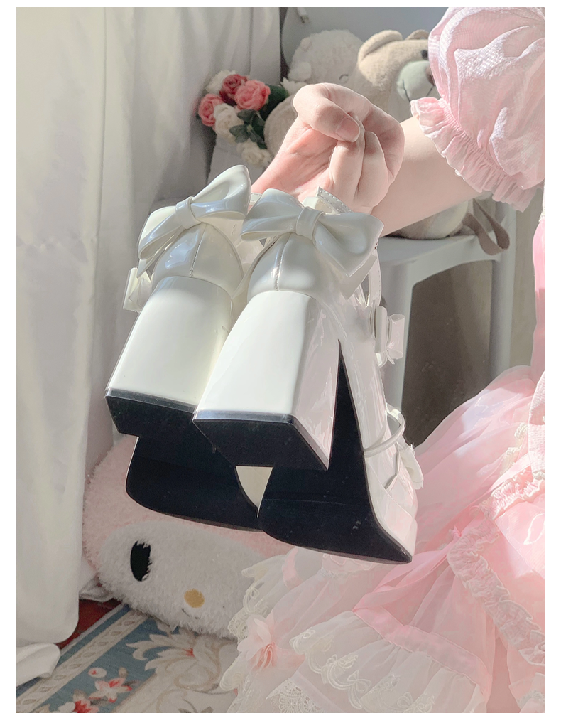 Girly Heart - Sweet Lolita Chunky Heels Shoes, Dreamy Bows 44740:820820
