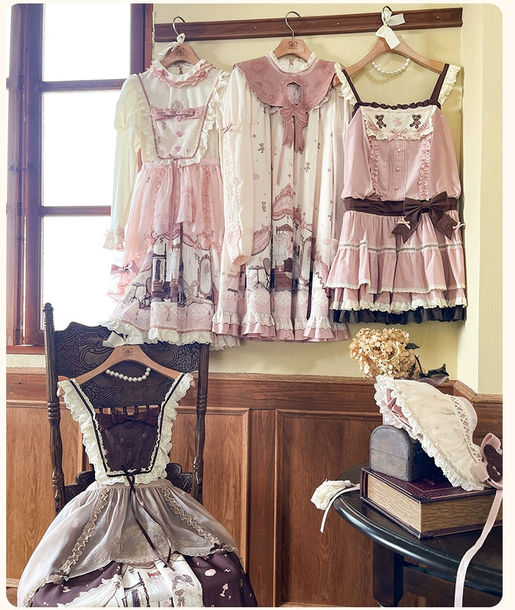 (BFM)Flower and Pearl Box~Lovely Lolita Dress OP Cloak Blouse SK Set   