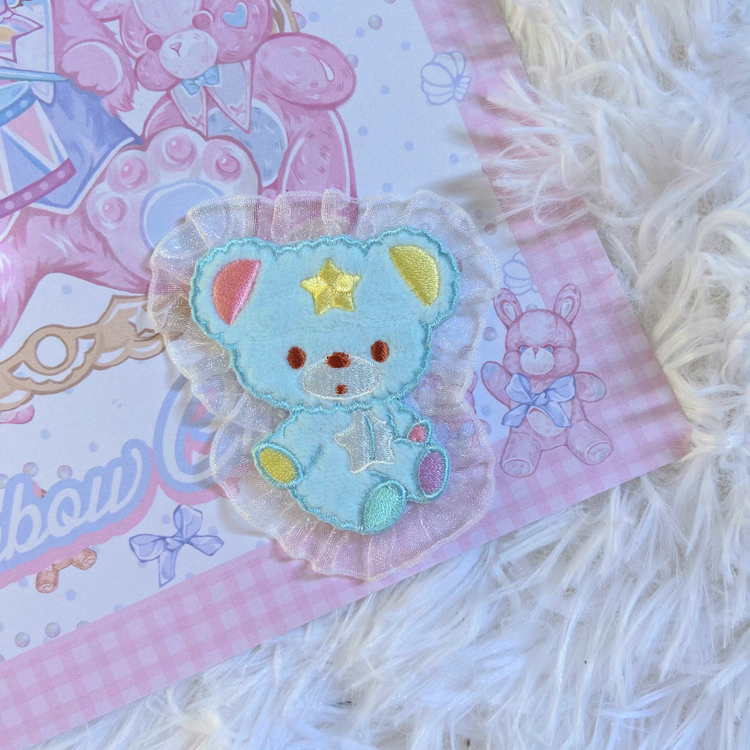 Bear Doll~D&I&T~Cute Lolita Badge and Hair Clip Accessory light blue  
