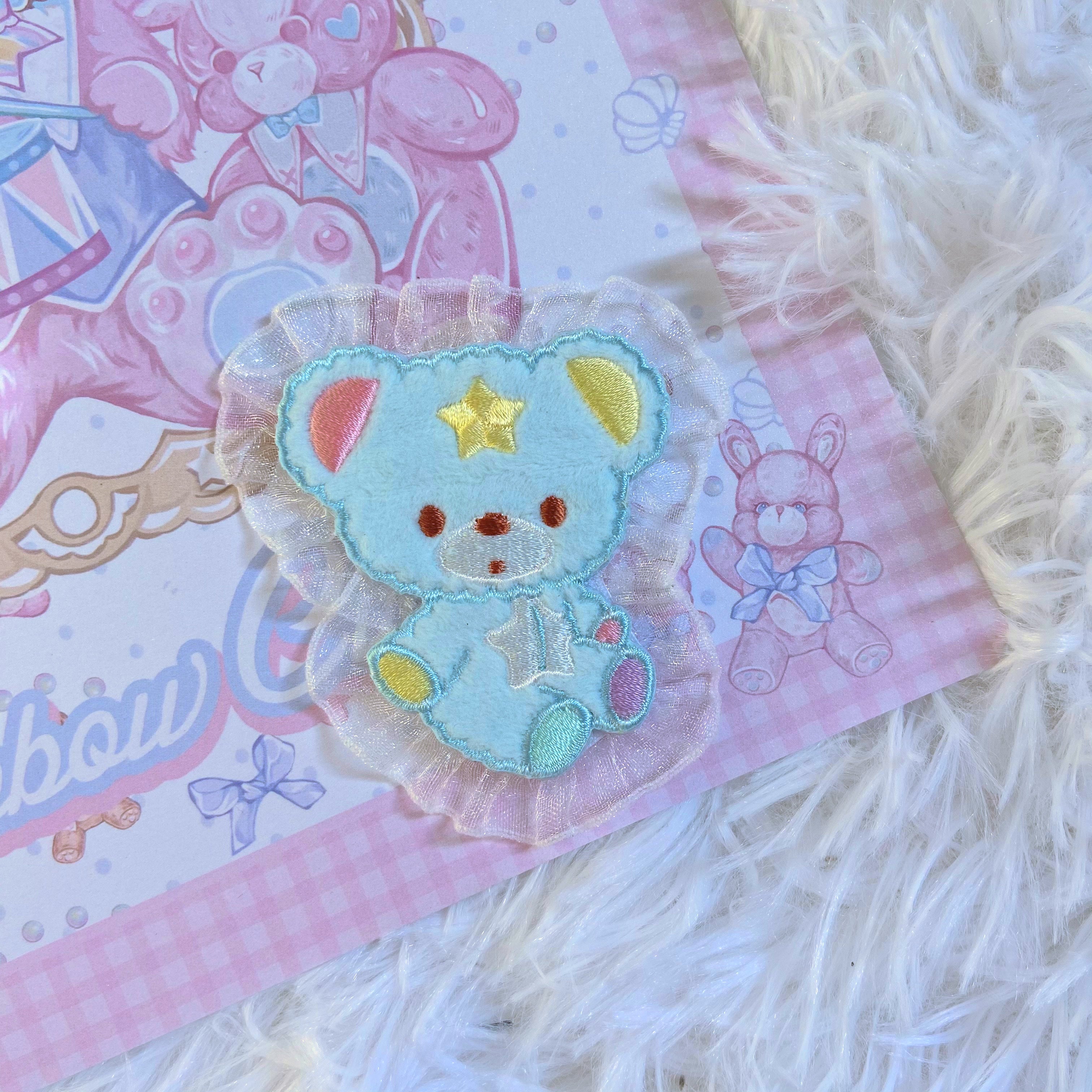 Bear Doll - D&I&T - Cute Lolita Badge and Hair Clip Accessory light blue