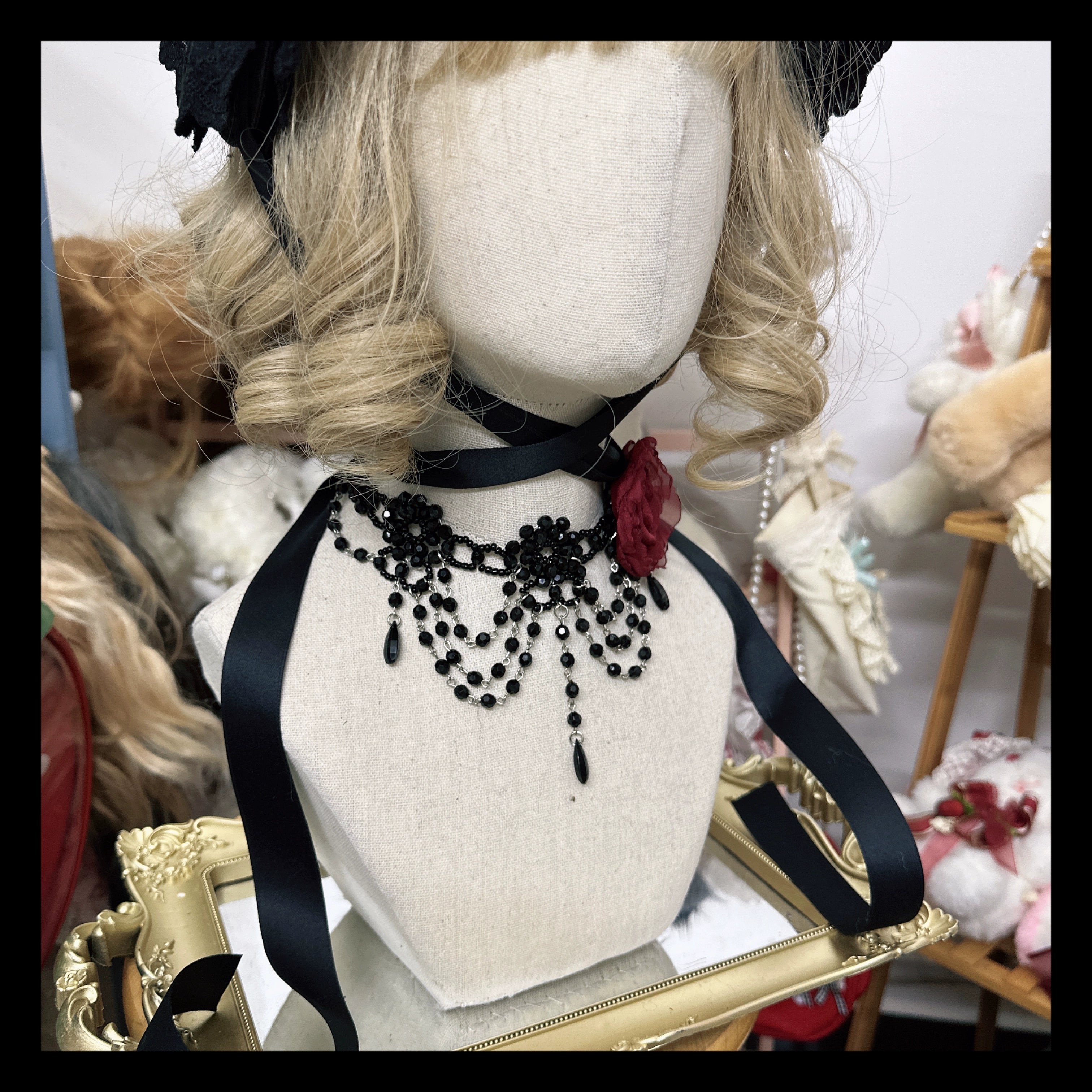 Chestnut Lolita - Gothic Lolita Bonnet Pure Cotton Hat