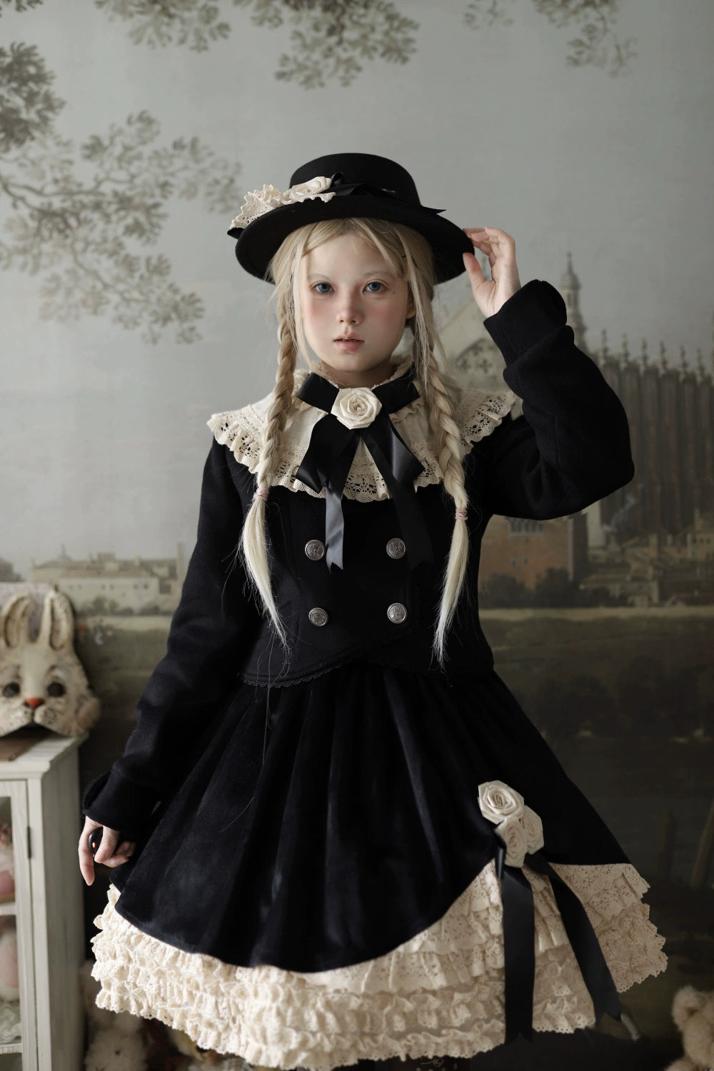 LeMiroir - Winter Solstice - Elegant Lolita Winter Short Coat & SK 44069:794242
