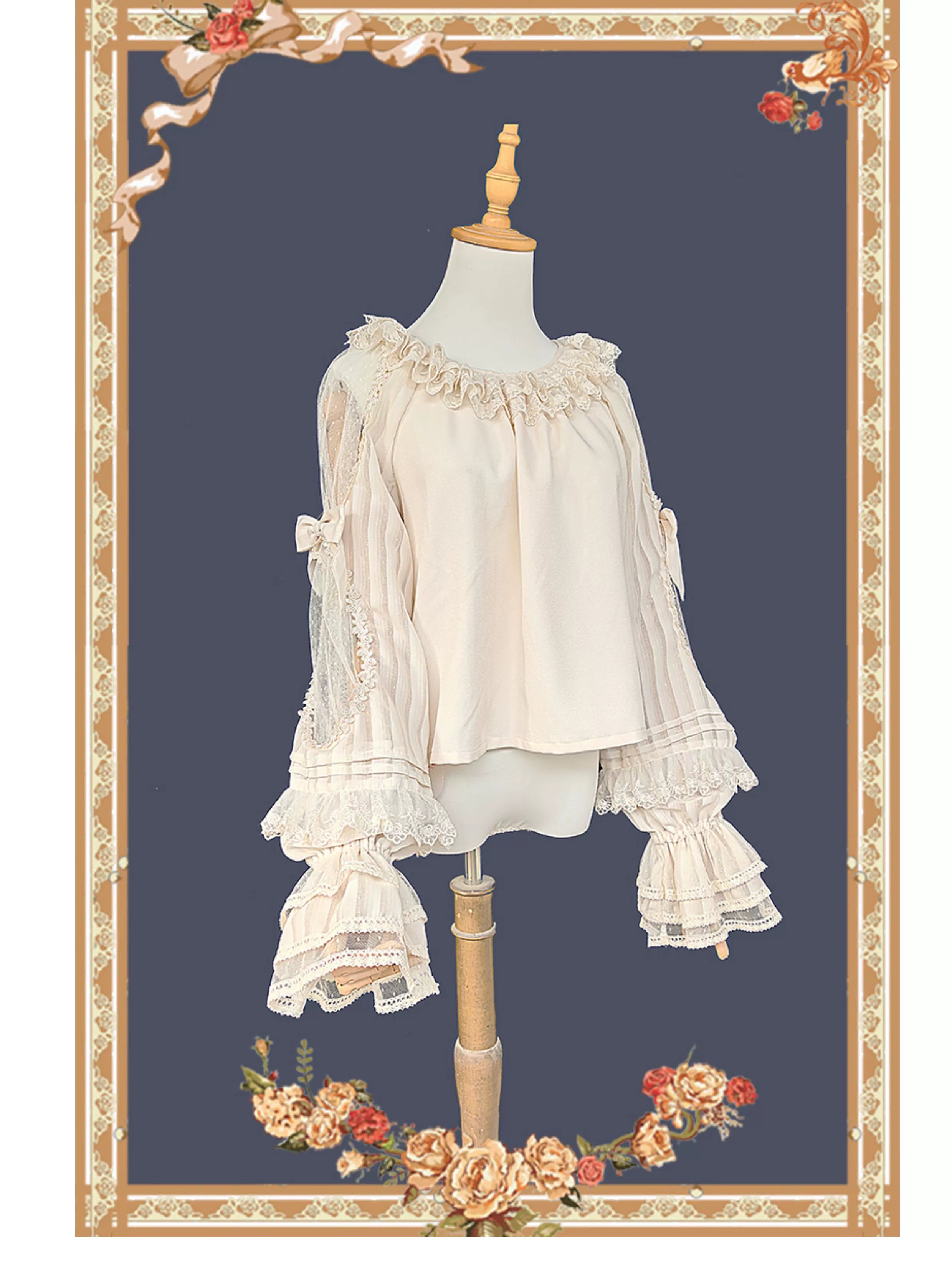 Infanta - Lilith's Cage - Gothic Lolita JSK Dress & Blouse (L M S XL) 44055:793772