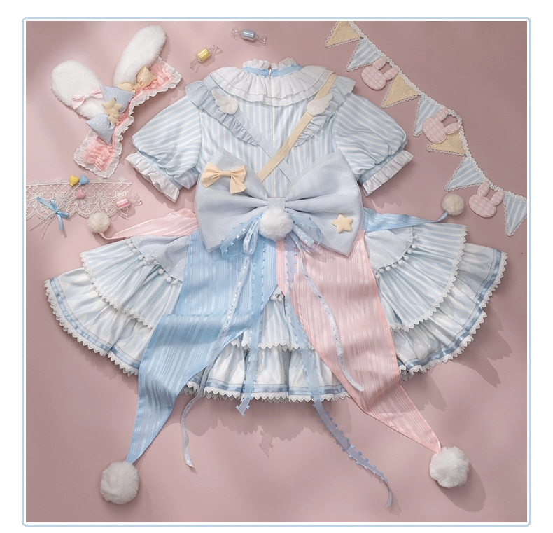 (BFM)Forest Fluorescent Carps~Ouji Lolita Suit Circus Prince Shorts and OP Dress