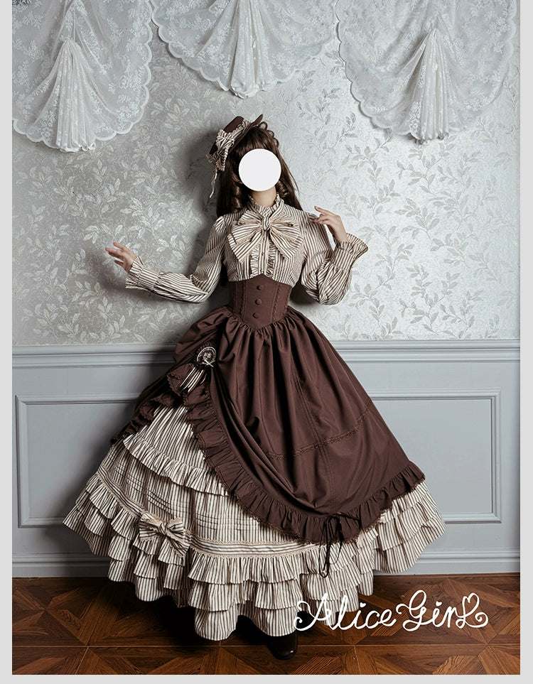Alice Girl - Duke of Victoria - Classic Lolita Top Hat & Brooch 44095:795443