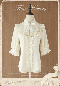 Designer's Gift~Voyager's Daily~Ouji Lolita Suspender Shorts Set with Shirt & Trailing