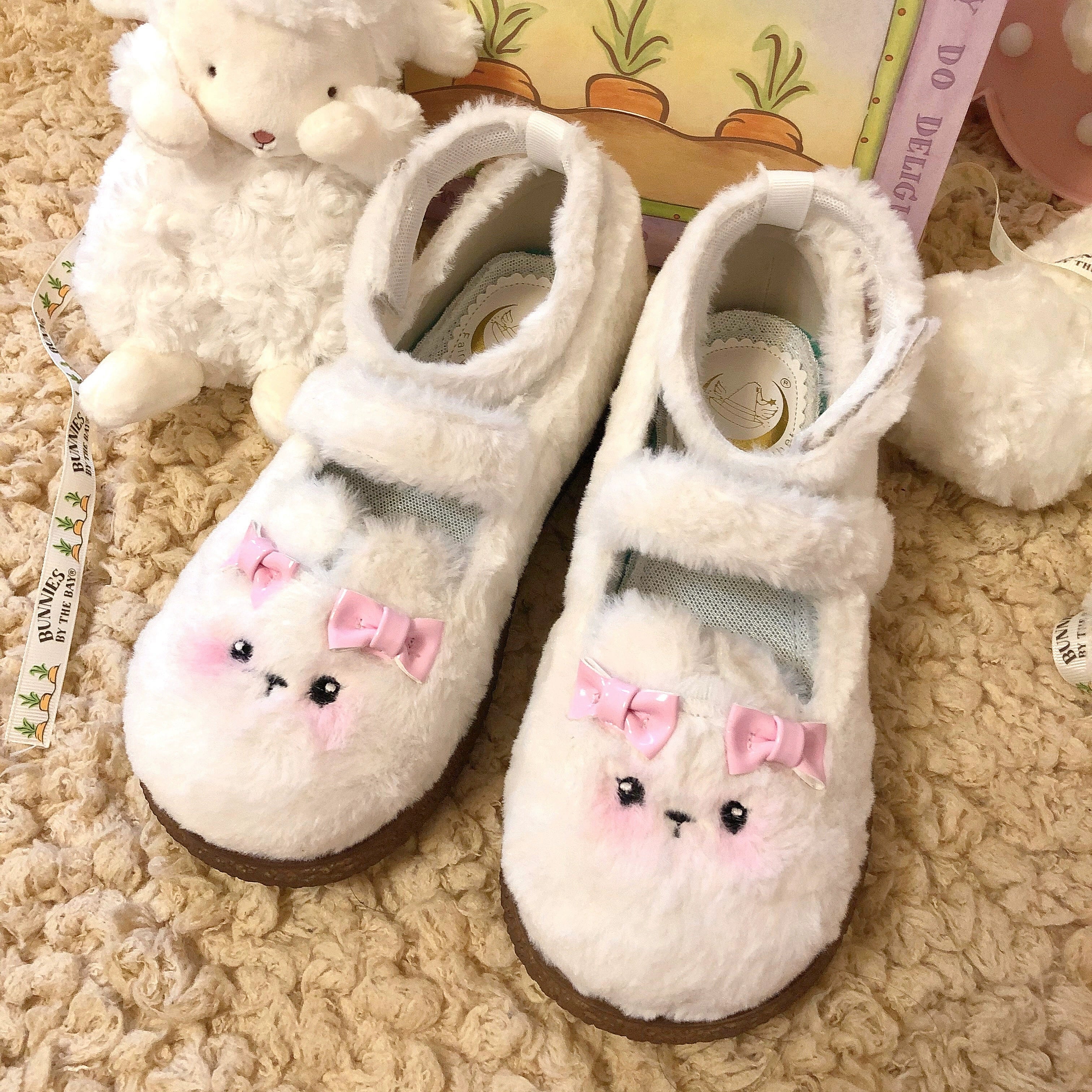 Fairy Godmother - Cute Plush Warm Round Toe Lolita Soft Sole Shoes