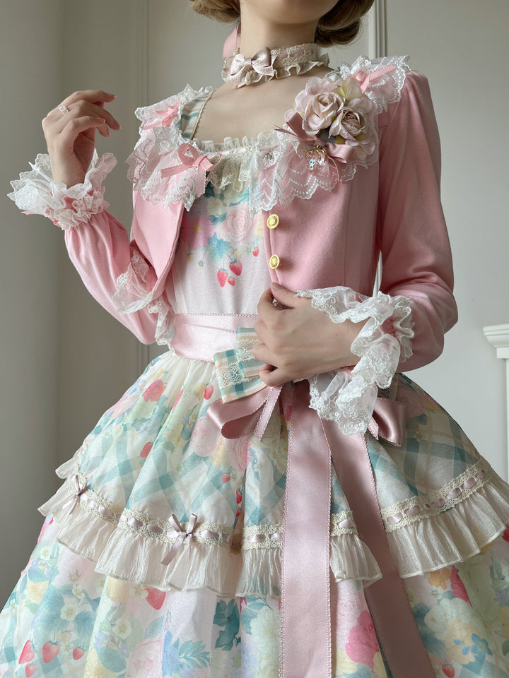 Unideer~Prelude~Elegant Lolita Bolero Jacket with Lace Ruffle Frill 42518:743571