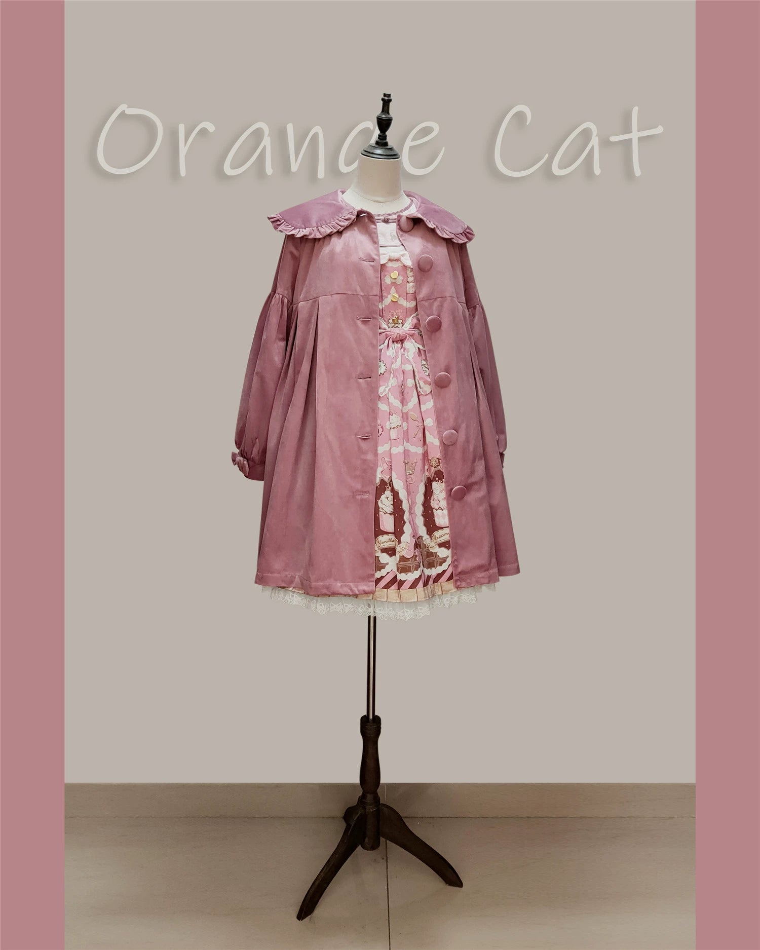 Dark Star Island~Winter Lolita Cape Velvet Antique Lolita Coat 32870:394724