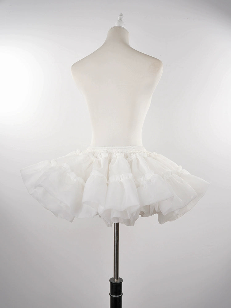 OCELOT - White Puffy Lolita Petticoat | 11.8" (30 cm) Length 44143:796727