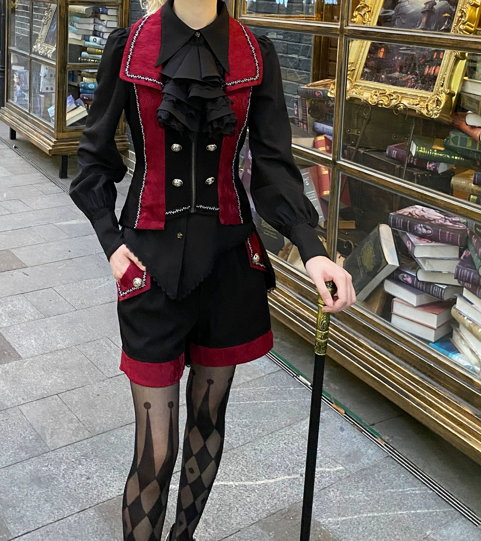Oath of the Chapter - Ouji Lolita Suit Embroidered Prince Vest Shorts Coat 40532:661816