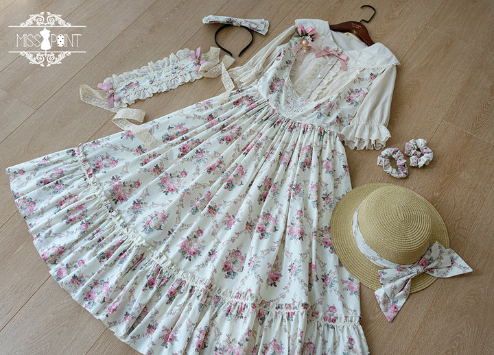 (Buyforme)Miss Point~Happy Summer Elegant Lolita Floral Jumper Skirt   