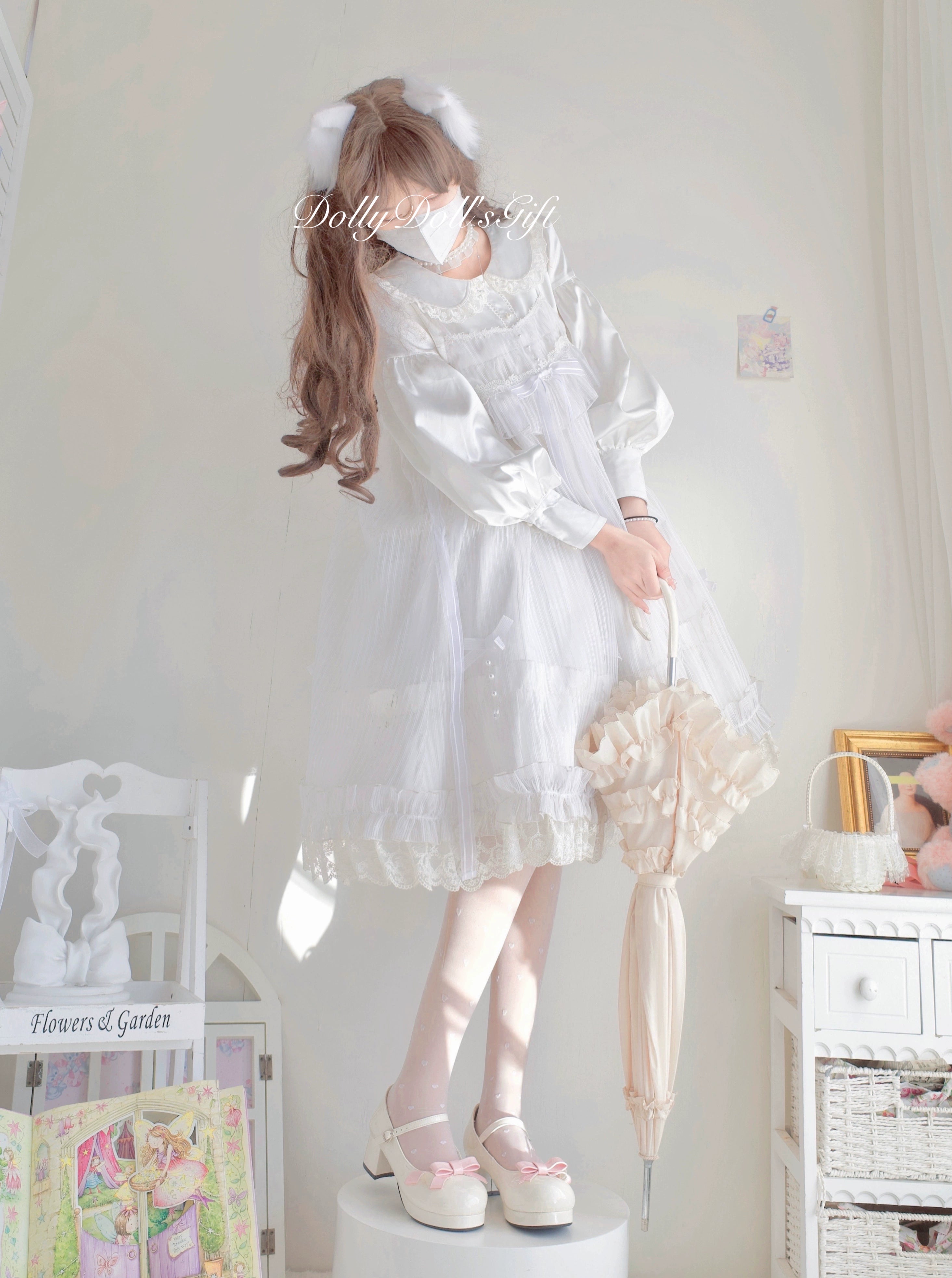 Dolly Doll~Lovers' Gift~Round Toe Middle Heel Mary Jane Lolita Shoes 32678:397892