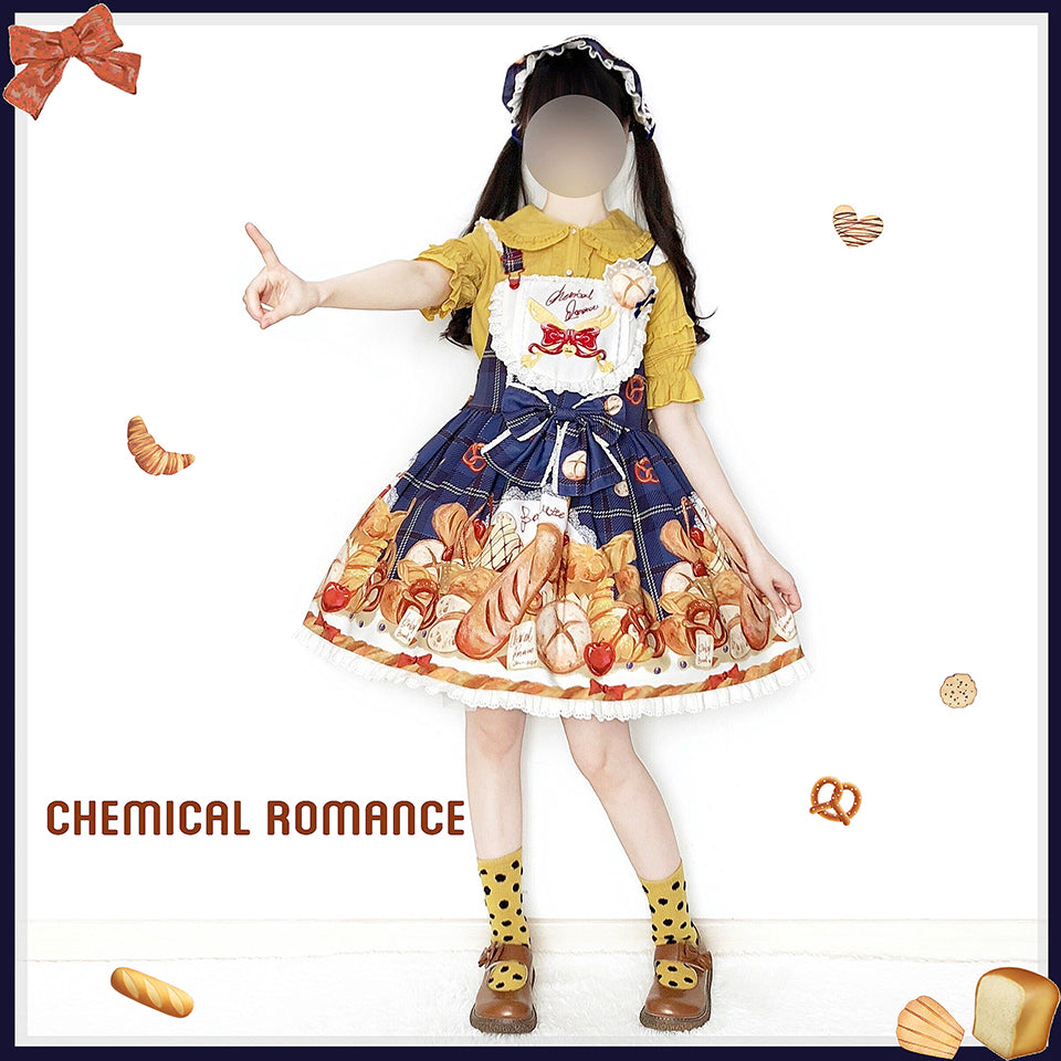 Chemical Romance~Bread New Out of the Oven~Elegant Lolita Salopette Dress   