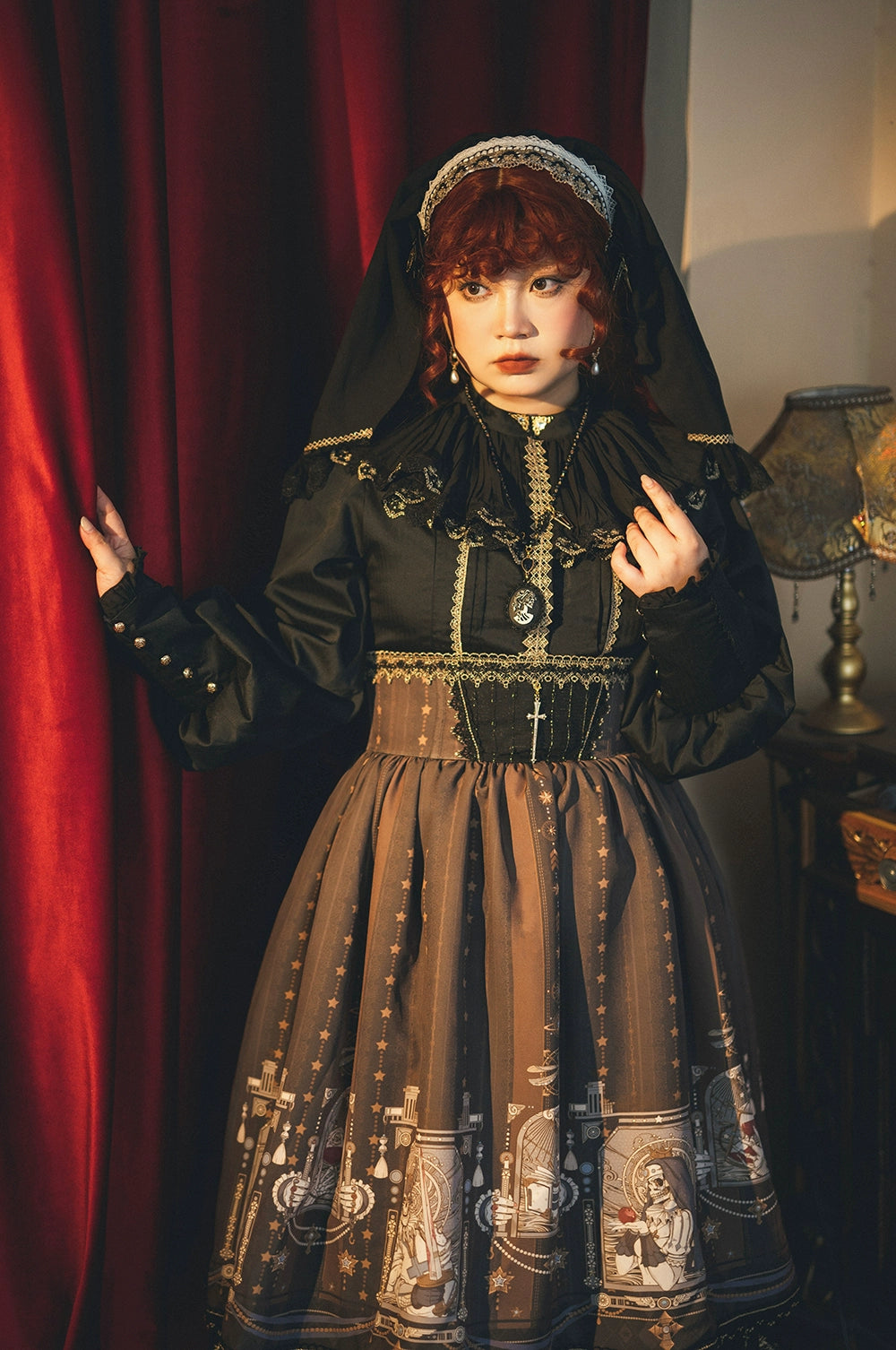 Miss Point - Demon Hunting Notes - Elegant Lolita Blouse Ruffled Collar