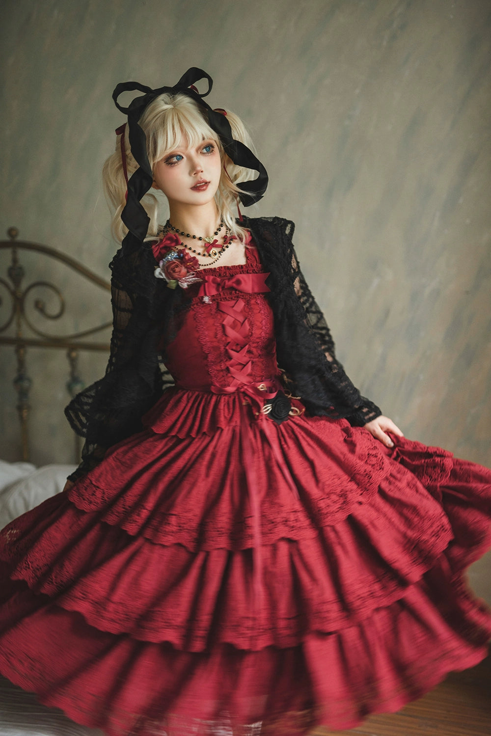 Miss Point - Forest Waltz - Classic Lolita Blouse & Multi-Tiered Ruffles SK 44233:800028
