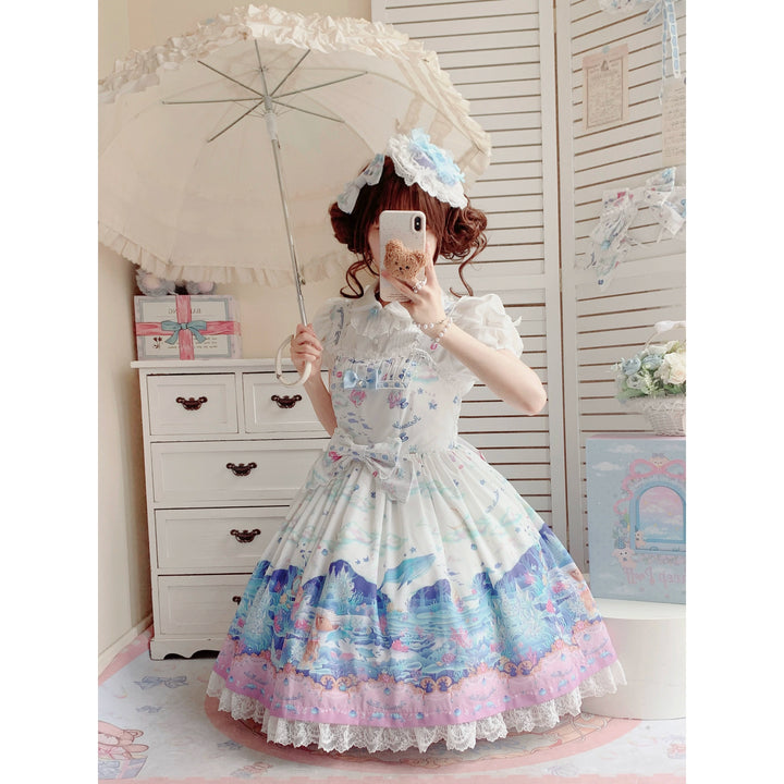 Artemida Tale - Daughter of the Sea - Sweet Lolita Undersea World Print Headdress Set