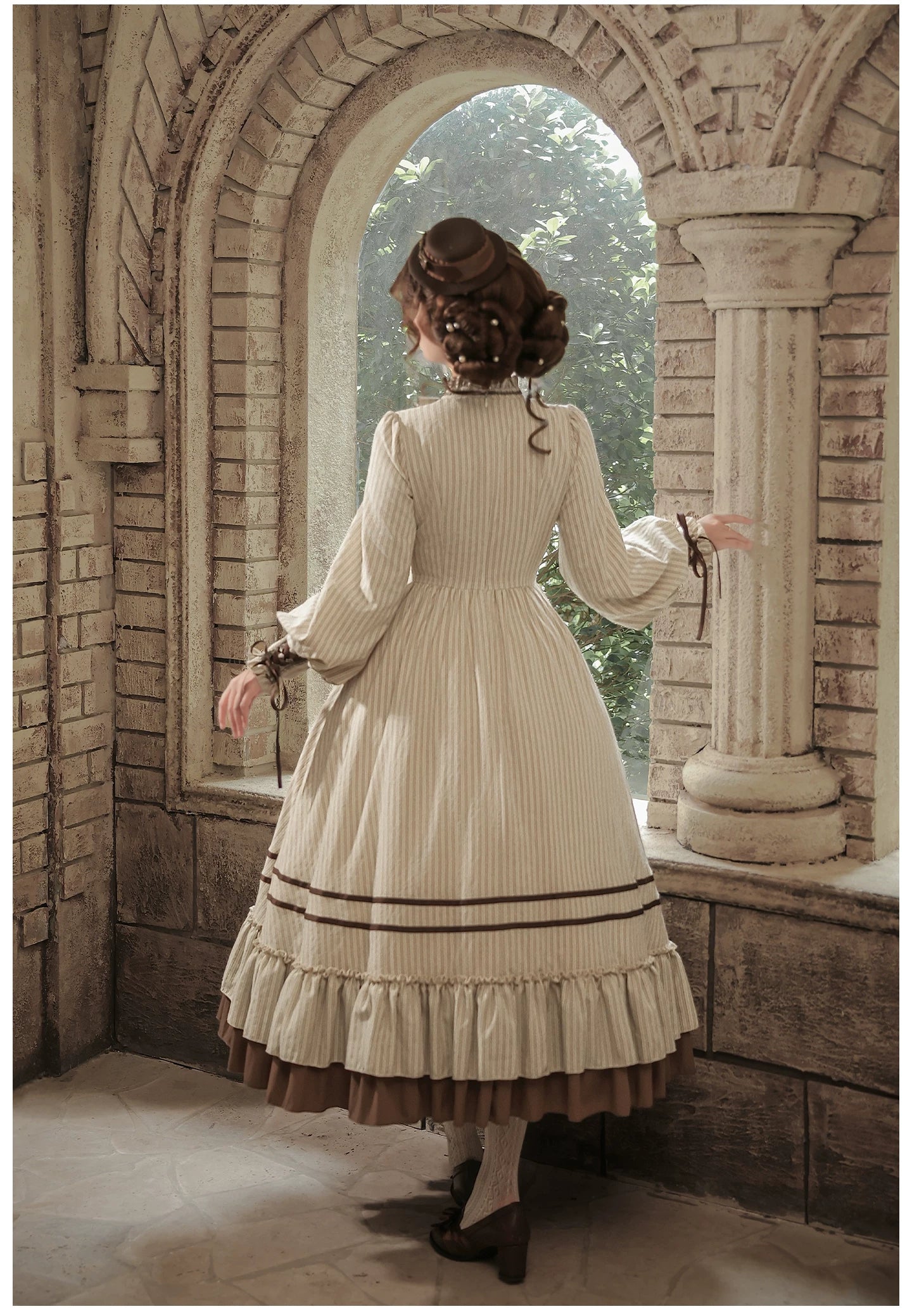 At Sunset - Fall Classic Lolita OP Dress Set, Bustier & Overlayer 45930:868515