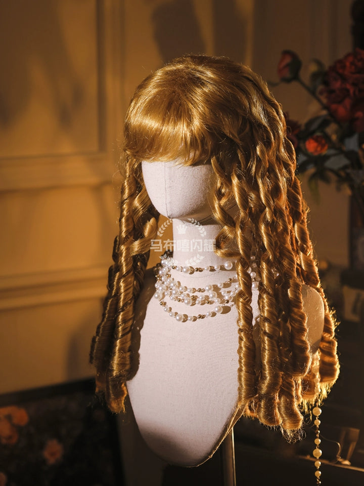 Mabuxi~Retro Lolita Wig Elegant Roman Curls Gorgeous Court Wigs 40472:668720