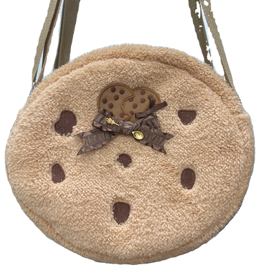 Chestnut Lolita~Kawaii Lolita Plush Bag Cookie Handbag   