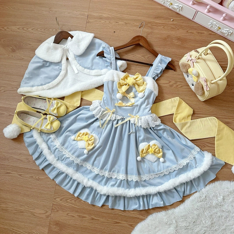 Hanguliang~Christmas Star Wish~Christmas Sweet Lolita JSK Winter Jumper Dress   