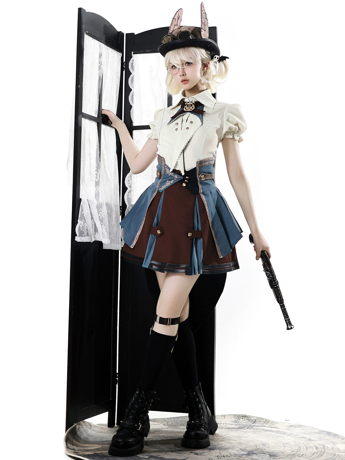 Your Princess - Fairyland Train Conductor - Punk Lolita Skirt Suit 43361:784165