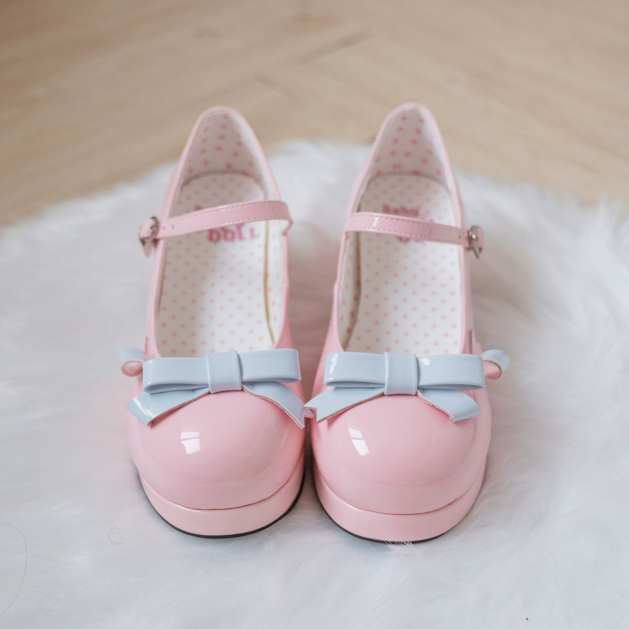 Dolly Doll~Lovers' Gift~Round Toe Middle Heel Mary Jane Lolita Shoes 32678:397906