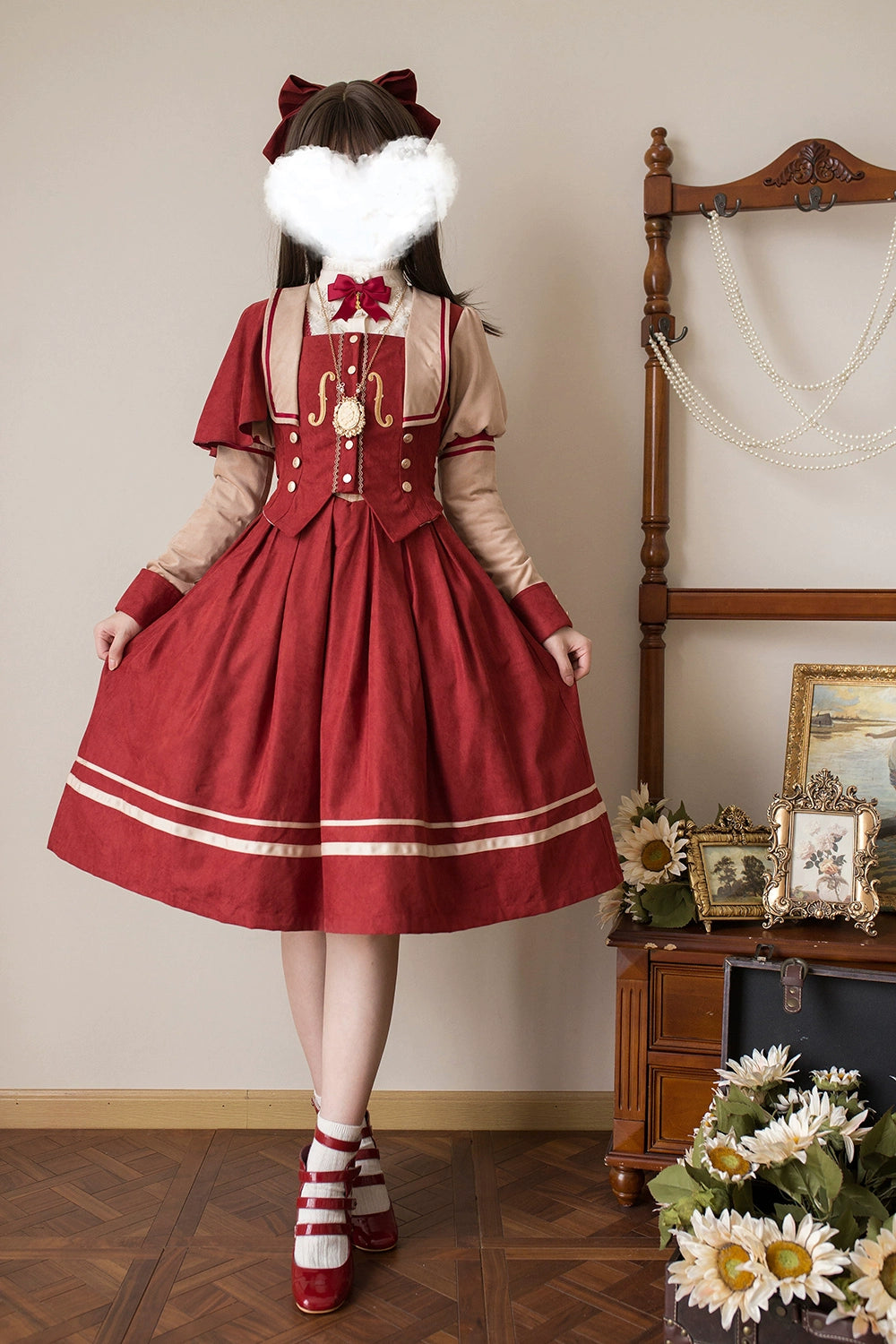 (BFM)Miss Point~Customized Lolita Jumper Dress~Elegant College Lolita JSK   