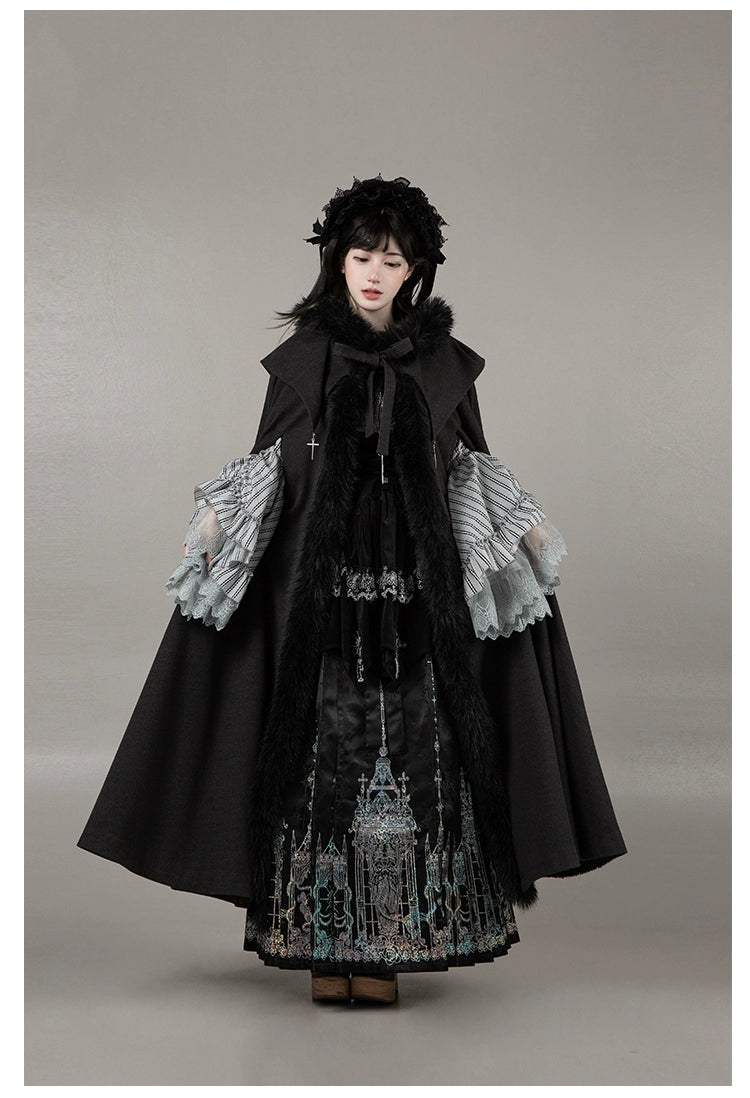 With PUJI - Letter and Poetry · Raven's Night Song - Gothic Lolita Black Cloak