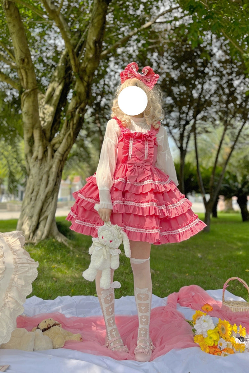 Sugar Girl~Sweet Lolita JSK Dress Summer Straps Dress   