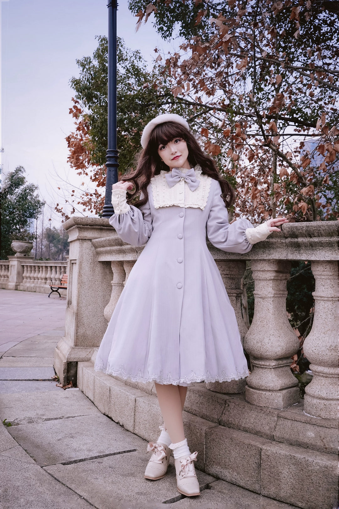 Strawberry Witch~Daily Lolita Coat Sherlock Style Lolita Coat Striped OP 34536:473216