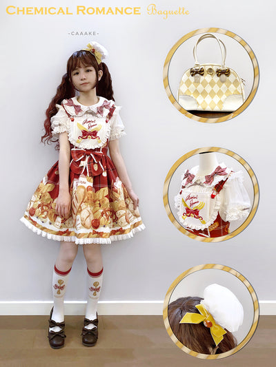 Chemical Romance~Bread New Out of the Oven~Elegant Lolita Salopette Dress   