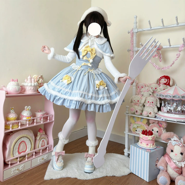 Hanguliang~Christmas Star Wish~Christmas Sweet Lolita JSK Winter Jumper Dress   