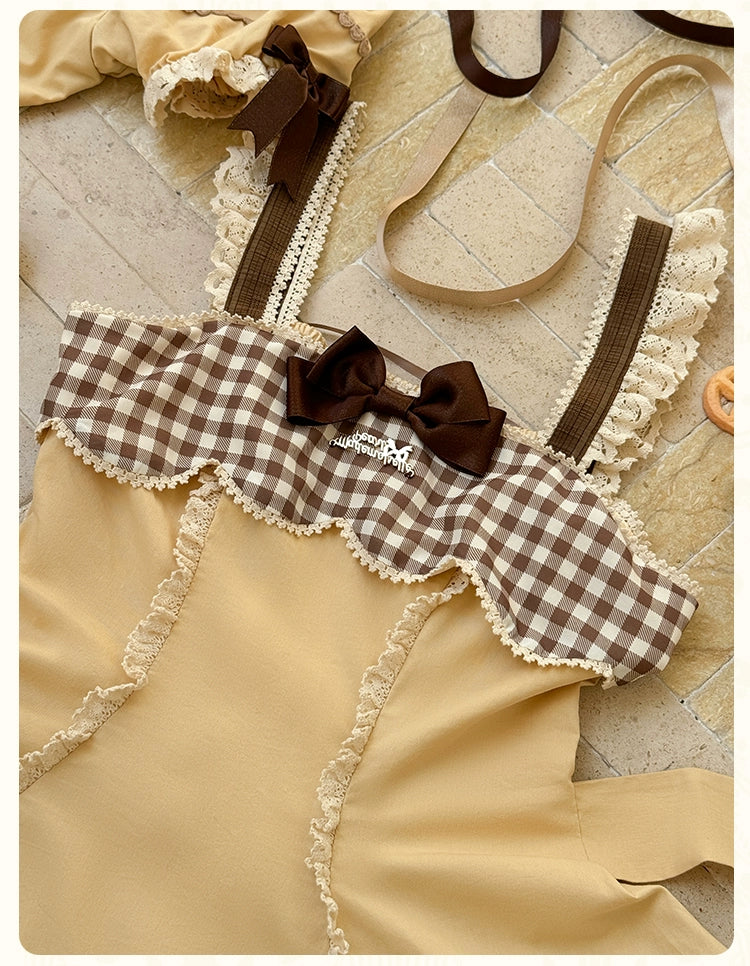 Mademoiselle Pearl~Cup Cake~Sweet Lolita OP Dress Kawaii Lolita JSK SK   