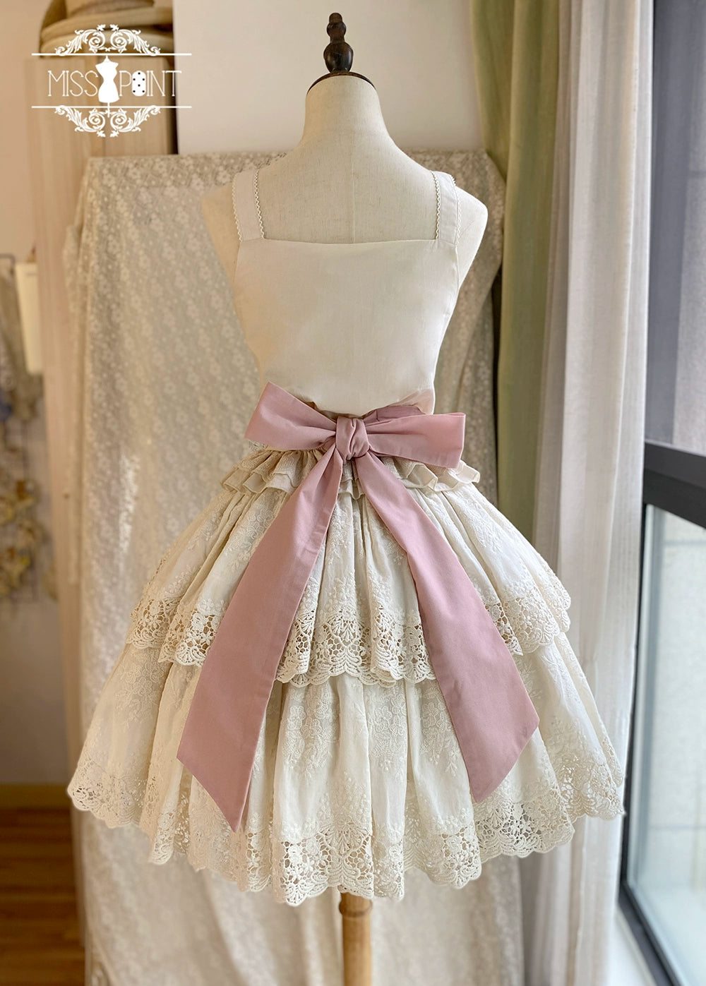 Miss Point~Forest Waltz~Classic Lolita Tiered Skirt Multi-layer Embroidered SK 40192:651478