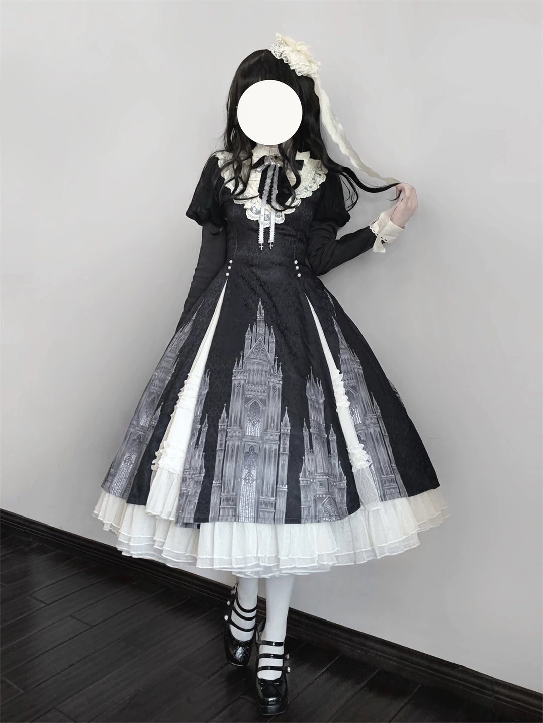 Letters from Unknown Star~Church Bell~Elegant Lolita OP Dress Long Sleeve Spring Autumn   