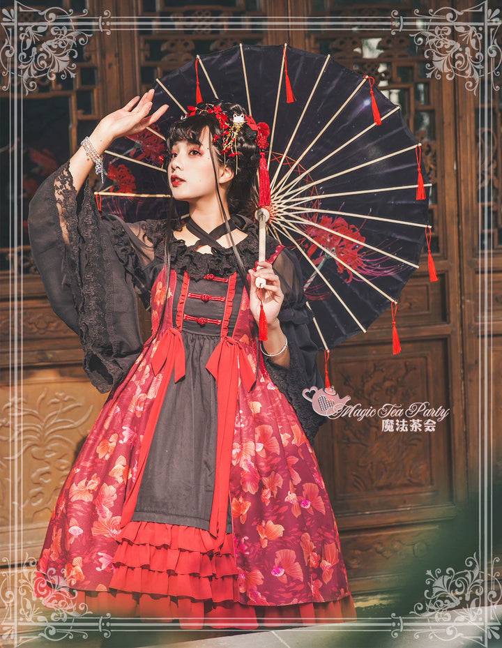 (BFM)Magic Tea Party~Fish Game Dream Chinese Style Lolita Dress Daily JSK   